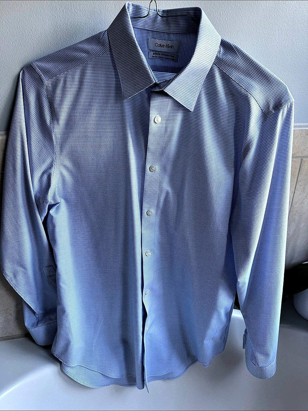 Calvin Klein Infinite Wrinkle Free Slim Fit Stretch Dress Shirt Slim Fit Dress